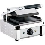 Heavy Duty Panini Contact grill Single Smooth | Adexa EG01B