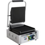 Heavy Duty Panini Contact grill Single Ribbed | Adexa EGD10C - Image 2