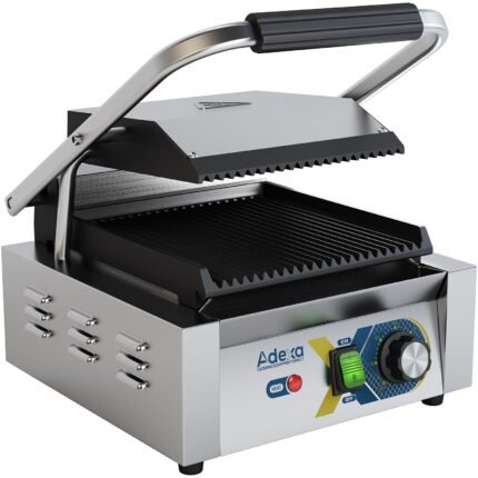 Heavy Duty Panini Contact grill Single Ribbed | Adexa EGD10C