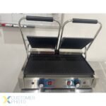 Heavy Duty Twin Panini Contact grill Dual Zone 3.6kW Ribbed | Adexa MLP813 - Image 6