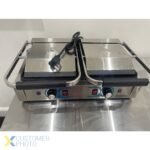 Heavy Duty Twin Panini Contact grill Dual Zone 3.6kW Ribbed | Adexa MLP813 - Image 8